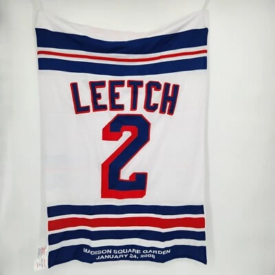 2008 New York rangers Brian Leetch  Retirement Night Banner 22x35 Only At M.S.G. - Image 1 of 3