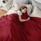 Single Double & King Faux Fur Fleece Mink Blanket Soft Warm Large Sofa Bed Throw