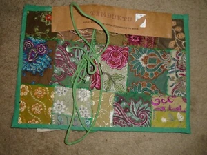 Timbuktu 4 handcrafted global textiles patchwork embellished placemats NEW - Picture 1 of 2