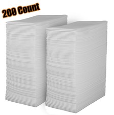 Linen Feel Disposable Guest Towels - Cloth Like White Paper Hand Napkins 200
