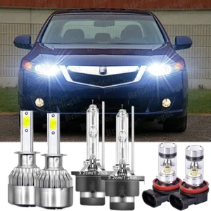 Faros LED HID altos/bajos + kit de luces antiniebla para Acura TSX 2004 2006 2007 2008 LED HID - Imagen 1 de 11