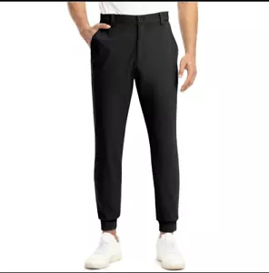 Gopune Men's Slim Fit Stretch Casual Dress Work Sweat Pants Outdoor Golf Joggers - Picture 1 of 8