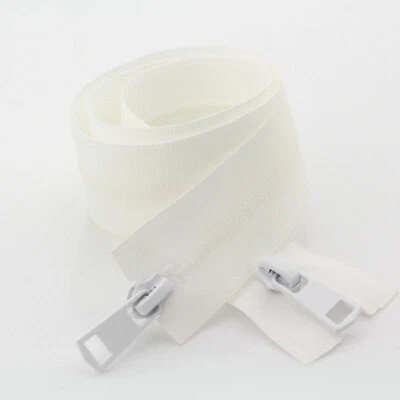 5# Two-Way Open-end Waterproof Double Slider Invisible Nylon Zipper Jacket Coats - Image 1 of 4