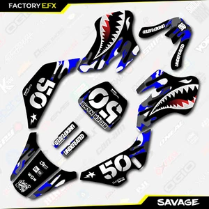 Kit de gráficos de carreras Savage camuflado gris y azul se adapta a la calcomanía 00-06 Suzuki JR50 JR 50 - Imagen 1 de 5