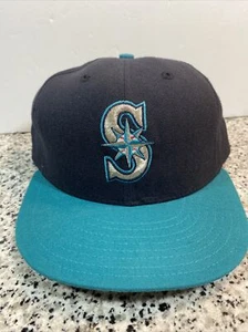 Vintage Seattle Mariners Hat New Era Authentic Diamond Collection 7 5/8 - Picture 1 of 10