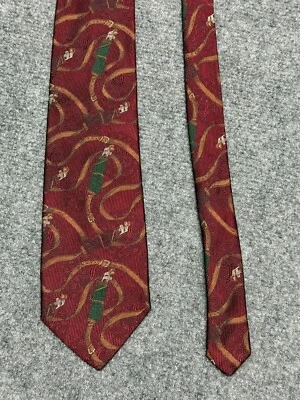Robert Talbott Tie Red Burgundy Silk Necktie Golf Clubs Nordstrom USA - Image 1 of 4