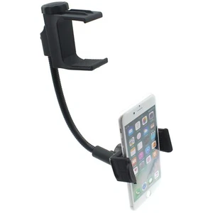 Mirror Holder Car Mount Rear View Swivel Cradle Stron Grip for Smart Phones - Picture 1 of 6