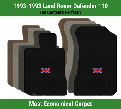 Alfombrillas delanteras Lloyd Velourtex para Land Rover Defender 110 93 con bandera británica Foto 1 de 4