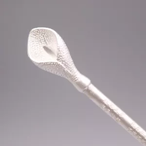 Horquilla de plata pura 999 cultura china sutra palos para el cabello pinzas para el cabello con flores - Imagen 1 de 12