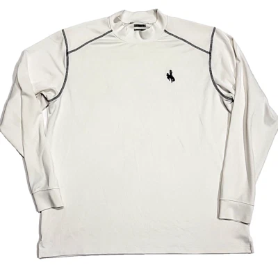 Adidas Climalite Wyoming Logo Creator White Emboridered Logo Shirt Men's Large - Image 1 of 4