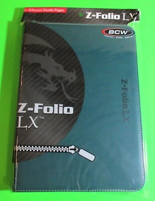 ÁLBUM BCW GAMING Z-FOLIO 9 BOLSILLOS LX - VERDE AZULADO, TIENE CAPACIDAD PARA 360 TARJETAS, CIERRE DE CREMALLERA Foto 1 de 2