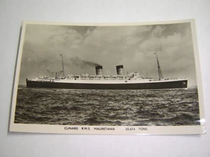 Cunard R.M.S. Campania Photo Postcard - 1894 - Picture 1 of 2