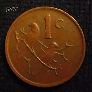 SUDAFRICA, 1 CENTAVO 1972, GORRIONES DE CAPA, XF. - Imagen 1 de 2