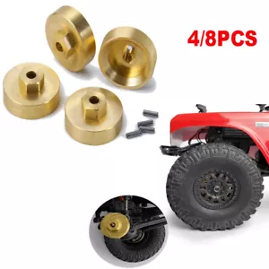 Brass Wheel Weights Hex Adaptor 5mm for 1:24 RC AXIAL SCX24 90081 AXI00001/2/5/6 - Picture 1 of 10