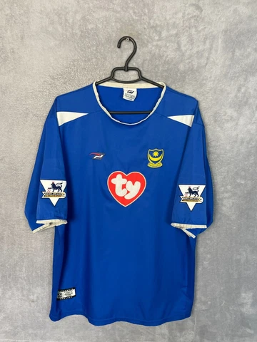 Sheringham Portsmouth Home football shirt 2003 - 2005 Patrick MATCH WORN mens XL Cover