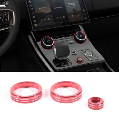 Air Conditioner Volume Knob Trim Ring For Land Rover Range Rover Sport 2023 Red - Image 1 of 4
