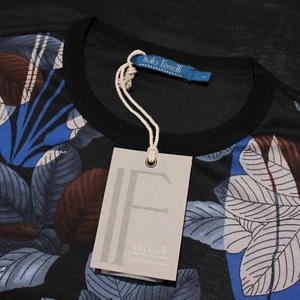 Italo Ferretti NWT Short Sleeve Crew Neck T-Shirt Size S in Black 100% Cotton - Picture 1 of 8