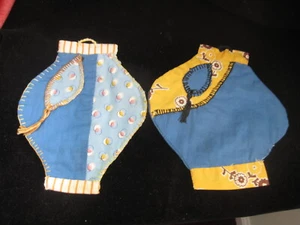 Vintage Christmas tree Ornament handmade sewn cloth fabric - Picture 1 of 9