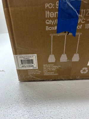 JONATHAN Y Iluminación JYL1124 Ibiza Island 3 Luces 30"W LED Lineal - Bronce Foto 1 de 2