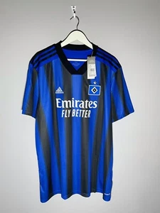 NWT Hamburg SV Adidas 2021/22 Y2k Streetwear Football Shirt Soccer Jersey - Picture 1 of 13