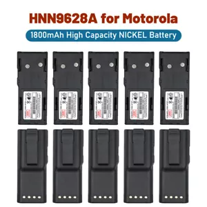 10PC 1800mAh HNN9628 Ni-MH Battery for Motorola GP-300 PTX600 MTX638 LTS2000 - Picture 1 of 12