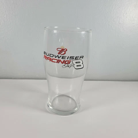 Bud Dale Earnhardt Jr Beer Glass NASCAR #8 Pint Cup - Perfect for NASCAR Fans! Cover