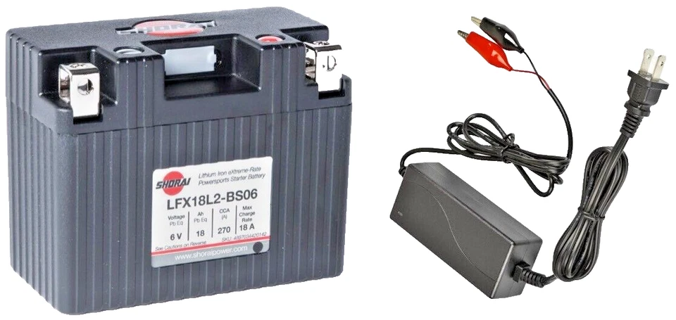 Batería de litio SHORAI Xtreme-Rate con cargador # LFX18L2-BS06 Foto 1 de 1