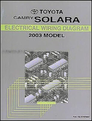DIAGRAMA DE CABLEADO MANUAL OEM NUEVO 2003 TOYOTA CAMRY SOLARA TALLER ELÉCTRICO - Imagen 1 de 2