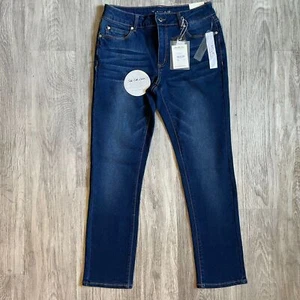 Tahari skinny jeans mid rise size 8 / 29 stretch ($98) 1181 T women's dark wash - Picture 1 of 9