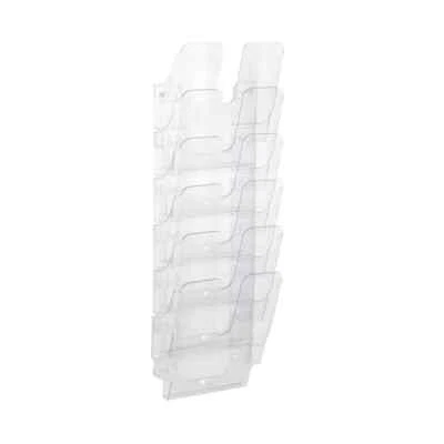 Durable Flexiplus Literature Holder A4 6 Compartments Clear 1700008401