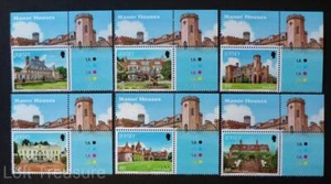 Conjunto de estampillas de Jersey "Jersey Architecture - Casas señoriales" ribete MNH TRC 6V 2014 - Imagen 1 de 1