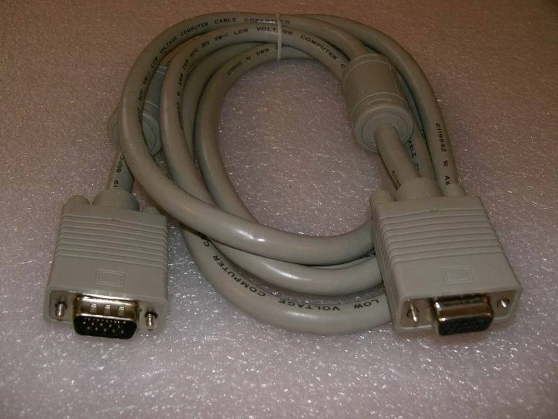 Dinic S-VGA Verlängerung 2m, D-SUB 15pol. Stecker / Buchse, doppelt geschirmt - Bild 1 von 1