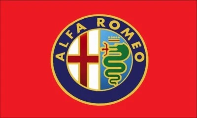 Alfa Romeo Racing 3x5 Ft Banner Flag Car Racing Show Garage Wall Workshop - Image 1 of 2