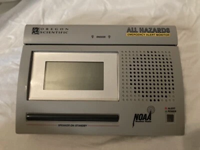 Oregon Scientific All Hazards Emergency Alert  Weather Radio Battery Powered - Image 1 of 4
