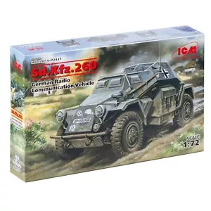 ICM 72431 Scale Model Kit 1:72 SdKfz 260 WWII German Radio Communication Vehicle - Bild 1 von 6