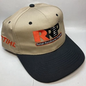 STIHL Retail Readiness Program Mississippi Valley Tex Kap Snapback Black/Tan Hat - Picture 1 of 7