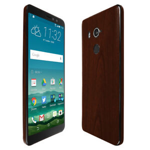 Skinomi TechSkin - Dark Wood Skin & Screen Protector for HTC U11 EYEs