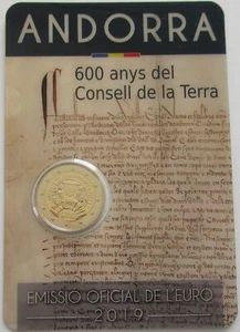 Andorra 2 Euro 2019 600 Jahre Parlament BU - Picture 1 of 1