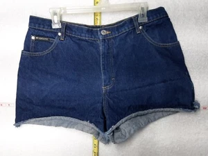 15/16 Jean Cut Off Shorts Size 15 / 16 NO EXCLUSES Women's Dark Blue - Picture 1 of 6