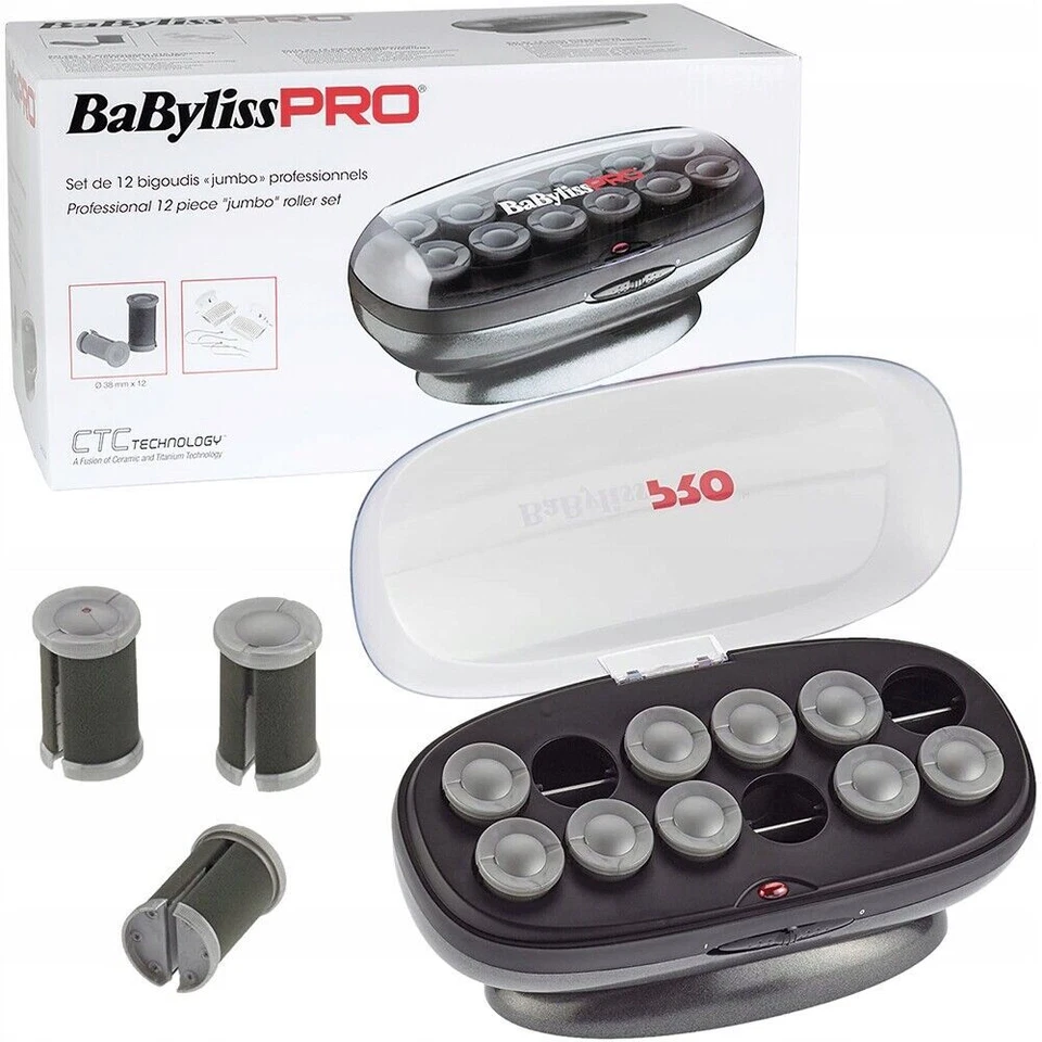 BaByliss PRO Jumbo Keramik-Lockenwickler - 12 Stück (BAB3025E)