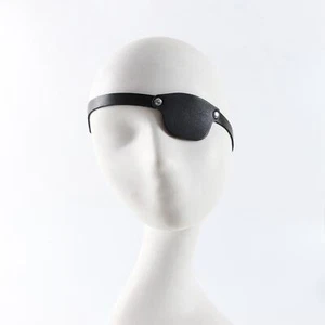 Pirate Eye Patch Single Eye Mask Adjustable Decoration Captains Eye Mask Left - Picture 1 of 7
