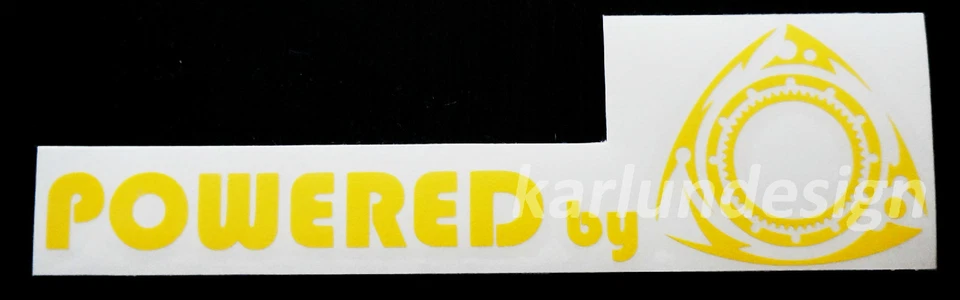 Powered By Rotary RE Amemiya Logo Calcomanía Adhesiva Mazda RX-7/RX-8 Motor Rotativo  Foto 1 de 1