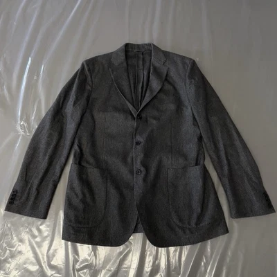 John Varvatos Blazer Sport Coat Wool Cashmere Blend 50EU/40US Gray Bk Italy Made - Image 1 of 4