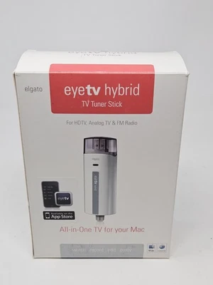 Elgato EyeTV Hybrid TV Stick for Mac or PC HDTV & Analog TV With Box New - Image 1 of 3