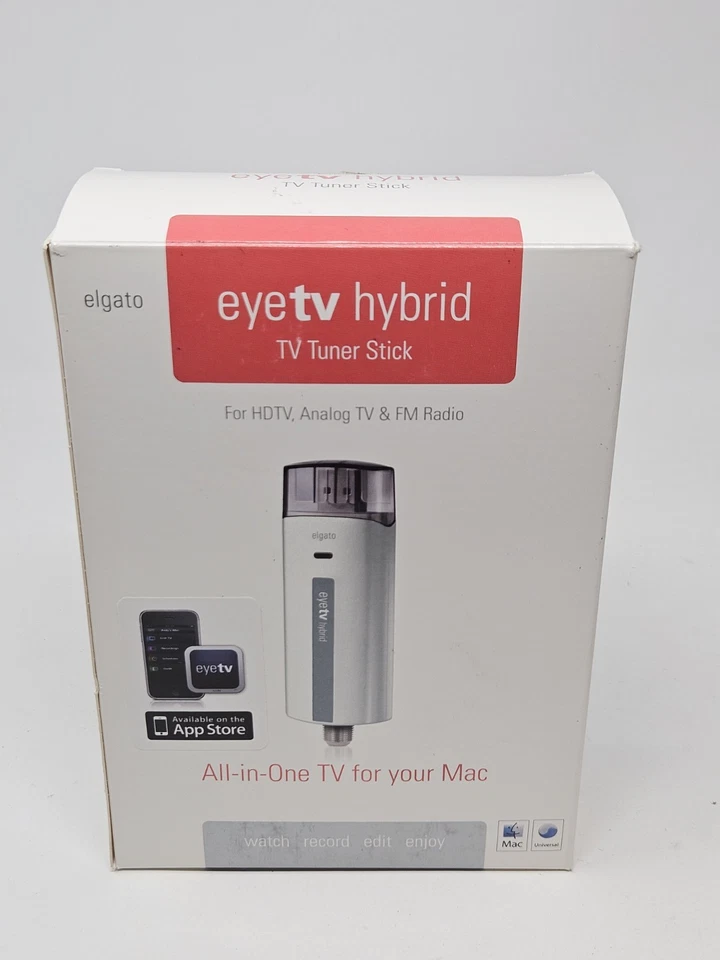 Elgato EyeTV Hybrid TV Stick for Mac or PC HDTV & Analog TV With Box New - Image 1 of 3
