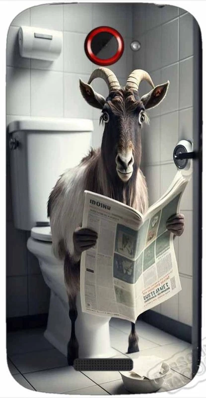 Cover per Htc One S,in plastica rigida,design design capra - Immagine 1 di 1