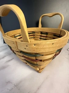 9” Wicker Basket with Wooden Handles Natural Country Core - Picture 1 of 6