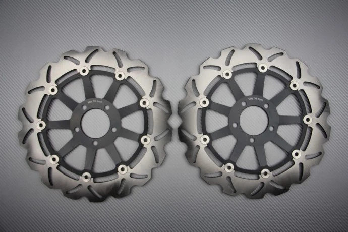 Paire de Disques de Frein Avant Wave Flottant 320mm KAWASAKI ZXR 750 1993-1998 - Imagen 1 de 1