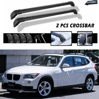 Barra transversal bloqueable 2 piezas para BMW X1 E84 2010-2015 portaequipajes de carga Foto 1 de 4