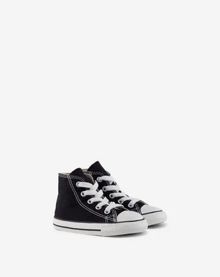 Chuck Taylor All Star Hi Top negro/blanco 7J231-001 talla 5 para niños pequeños Foto 1 de 3